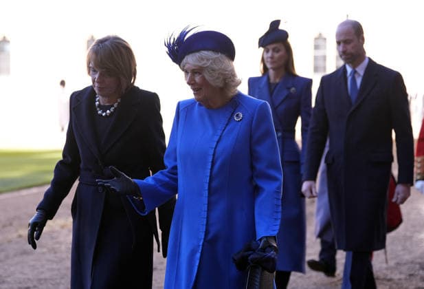 . 03 12 2025. Windsor, United Kingdom. King Charles III and Queen Camilla with the President of Germany and his wife at a ceremonial welcome at Windsor Castle on the first day of their State Visit to the United Kingdom.  xPicturexbyxxi-Imagesx xPoolx IIM-26430-0092