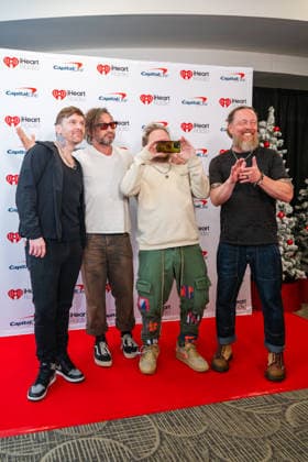 iHeartRadio 106.1 KISS FM s Jingle Ball - Arrivals Brent Smith, Eric Bass, Zach Myers and Barry Kerch of Shinedown attend iHeartRadio 106.1 KISS FM s Jingle Ball 2025 Presented by Capital One at Dickies Arena on December 02, 2025 in Fort Worth, Texas. Forth Worth Dickies Arena Texas USA Copyright: xDarahxHubbard imageSPACEx