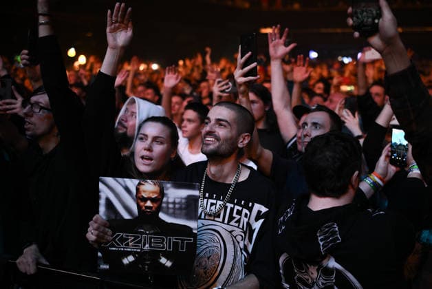 Russia Entertainment Xzibit Concert 9063930 03.12.2025 U.S. rapper Xzibit performs on stage during a concert of his Kingmaker Album Tour at the VK Stadium in Moscow, Russia. Vladimir Astapkovich Sputnik Moscow Russia  Copyright: xVladimirxAstapkovichx