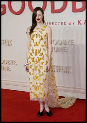 . 03 12 2025. London, United Kingdom. Andrea Riseborough arriving at the Goodbye June world premiere in London.  xStephenxLockx xi-Imagesx IIM-26431-0030