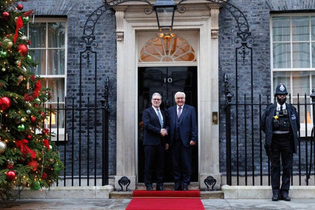 Prime Minister Keir Starmer meets Germany s President Steinmeier 03 12 2025. London, United Kingdom. Prime Minister Keir Starmer meets Germany s President Frank-Walter Steinmeier for a bilateral meeting in 10 Downing Street as the President is hosted by King Charles III for a state visit., Credit:Lauren Hurley Avalon United Kingdom, Greater London, London, 10 Downing Street  Copyright: xLaurenxHurleyx xAvalonx 1056283380