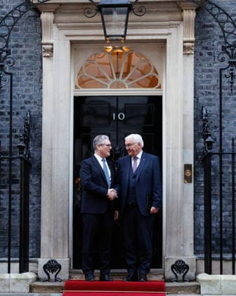 Prime Minister Keir Starmer meets Germany s President Steinmeier 03 12 2025. London, United Kingdom. Prime Minister Keir Starmer meets Germany s President Frank-Walter Steinmeier for a bilateral meeting in 10 Downing Street as the President is hosted by King Charles III for a state visit., Credit:Lauren Hurley Avalon United Kingdom, Greater London, London, 10 Downing Street  Copyright: xLaurenxHurleyx xAvalonx 1056283438