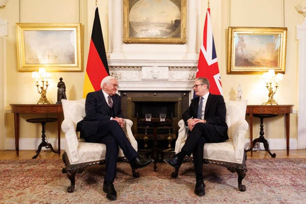 Prime Minister Keir Starmer meets Germany s President Steinmeier 03 12 2025. London, United Kingdom. Prime Minister Keir Starmer meets Germany s President Frank-Walter Steinmeier for a bilateral meeting in 10 Downing Street as the President is hosted by King Charles III for a state visit., Credit:Lauren Hurley Avalon United Kingdom, Greater London, London, 10 Downing Street  Copyright: xLaurenxHurleyx xAvalonx 1056283763