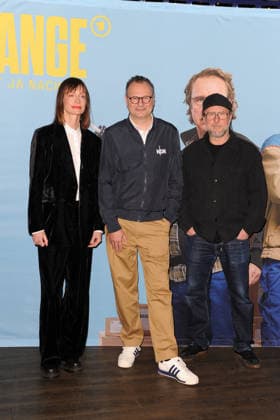 Katharina Marie Schubert, Hendrik Lünenborg and Bjarne Mädel Photo session before the cinema preview of the NDR comedy Prange Man ist ja Nachbar at the UCI Kino Mundsburg in Hamburg Hamburg, 03 12 2025 Please caption IMAGO Michael Wigglesworth