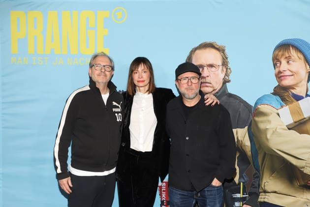 PRANGE photo session Olli Dittrich, Katharina Marie Schubert, Bjarne Maedel, PRANGE photo session, UCI Kino Mundsburg, Hamburg, 03 12 2025 Copyright: xEventpressxBecherx