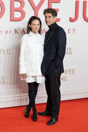 December 3, 2025, London, United Kingdom: Lara Pulver and Raza Jaffrey attend the Goodbye June World film premiere at Curzon Mayfair, London. London United Kingdom - ZUMAs197 20251203_aaa_s197_109 Copyright: xPhilxLewisx