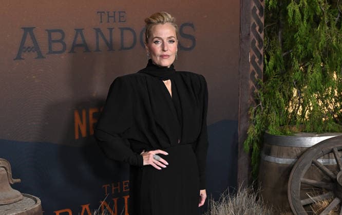˜The Abandons™ Premiere Gillian Anderson arriving to Netflix™s The Abandons™ premiere held at the Netflix Tudum Theater on December 3, 2025 in Hollywood, Ca. Hollywood Netflix Tudum Theater California USA Copyright: xStarbuck AFF-USA.COMx