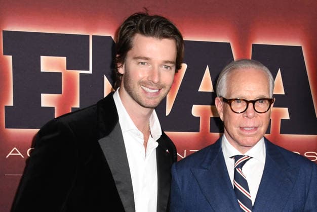 NEW YORK, NY - DECEMBER 3: Patrick Schwarzenegger and Tommy Hilfiger at the 2025 Footwear News Achievement Awards at Cipriani 25 on December 3, 2025 in New York City. Copyright: xMediaPunchx