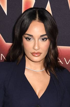 NEW YORK, NY - DECEMBER 3: Amina Muaddi at the 2025 Footwear News Achievement Awards at Cipriani 25 on December 3, 2025 in New York City. Copyright: xMediaPunchx