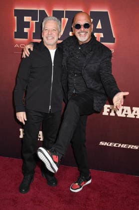 NEW YORK, NY - DECEMBER 3: Michael Greenberg and Howie Mandel at the 2025 Footwear News Achievement Awards at Cipriani 25 on December 3, 2025 in New York City. Copyright: xMediaPunchx