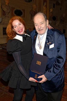 Ralph Siegel with his wife Laura Siegel at the award ceremony for the Bavarian Maximilian Order by the Minister President of the Free State of Bavaria in the Antiquarium of the Munich Residence Munich, 03 12 2025 Foto:xAgenturxWehnertx xGränzdörferx xFuturexImagex ordensverleihung_5211