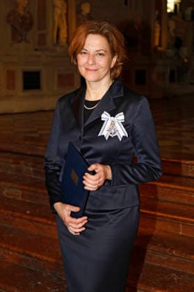 Martina Gedeck receiving the Bavarian Maximilian Order from the Minister President of the Free State of Bavaria in the Antiquarium of the Munich Residence Munich, 03 12 2025 Foto:xAgenturxWehnertx xGränzdörferx xFuturexImagex ordensverleihung_5224