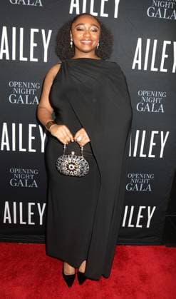 December 3, 2025, New York, New York, USA: Jazz vocalist SAMARA JOY seen during the red carpet arrivals for the 2025 Alvin Ailey American Dance TheaterÃ¢â‚¬â ¢s Opening Night Gala held New York CIty Center. New York USA - ZUMAk03_ 20251203_zaf_k03_013 Copyright: xNancyxKaszermanx