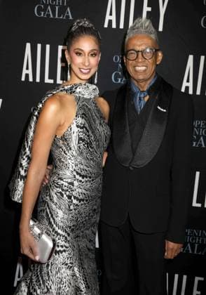 December 3, 2025, New York, New York, USA: Artistic Director ALICIA GRAF MACK and designer B MICHAEL seen during the red carpet arrivals for the 2025 Alvin Ailey American Dance TheaterÃ¢â‚¬â ¢s Opening Night Gala held New York CIty Center. New York USA - ZUMAk03_ 20251203_zaf_k03_045 Copyright: xNancyxKaszermanx