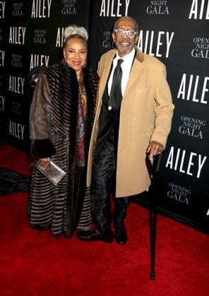 December 3, 2025, New York, New York, USA: Actor PHYLICIA RASHAD and choreographer GEORGE FAISON seen during the red carpet arrivals for the 2025 Alvin Ailey American Dance TheaterÃ¢â‚¬â ¢s Opening Night Gala held New York CIty Center. New York USA - ZUMAk03_ 20251203_zaf_k03_112 Copyright: xNancyxKaszermanx