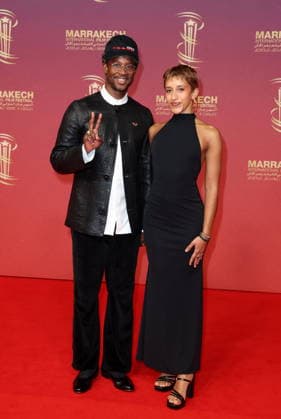 Akinola Davies Jr and Rachel Dargavel at the 22nd edition of the Marrakech International Film Festival on 3 December 2025 Dominique Jacovides Bestimage 22nd edition of the Marrakech International Film Festival on 3 December 2025 Marrakech Morocco  Copyright: xDOMINIQUExJACOVIDESx xBESTIMAGExDOMINIQUExJACOVIDESx xBESTIMAGEx