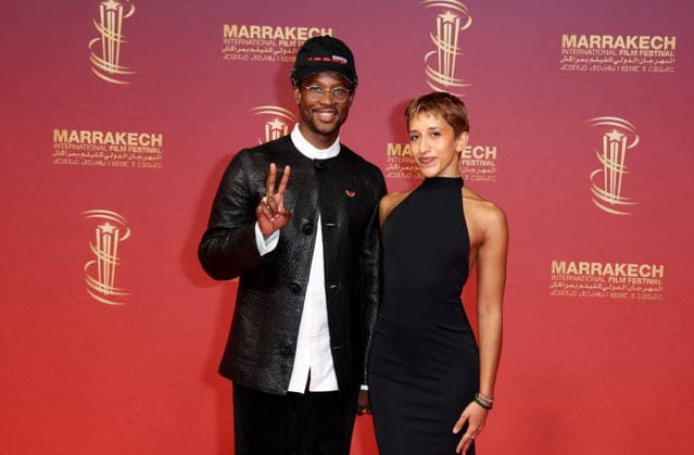 Akinola Davies Jr and Rachel Dargavel at the 22nd edition of the Marrakech International Film Festival on 3 December 2025 Dominique Jacovides Bestimage 22nd edition of the Marrakech International Film Festival on 3 December 2025 Marrakech Morocco  Copyright: xDOMINIQUExJACOVIDESx xBESTIMAGExDOMINIQUExJACOVIDESx xBESTIMAGEx
