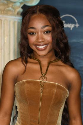 LOS ANGELES, CA - DECEMBER 3: Leah Sava Jeffries at the season 2 world premiere of Disney+ s Percy Jackson and the Olympians at Academy Museum of Motion Pictures on December 03, 2025 in Los Angeles, California. Copyright: xJeffreyxMayerx xMediaPunchx