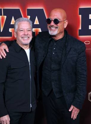 Annual Footwear News Achievement Awards FNAAs - NYC Michael Greenberg and Howie Mandel attend the annual Footwear News Achievement Awards FNAAs at Cipriani in New York, NY on December 3, 2025. Photo by Charles Guerin ABACAPRESS.COM New York City NY United States  Copyright: xGuerinxCharles ABACAx