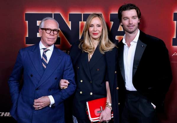 Annual Footwear News Achievement Awards FNAAs - NYC Tommy Hilfiger, Dee Ocleppo Hilfiger and Patrick Schwarzenegger attend the annual Footwear News Achievement Awards FNAAs at Cipriani in New York, NY on December 3, 2025. Photo by Charles Guerin ABACAPRESS.COM New York City NY United States  Copyright: xGuerinxCharles ABACAx