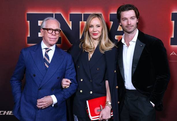 Annual Footwear News Achievement Awards FNAAs - NYC Tommy Hilfiger, Dee Ocleppo Hilfiger and Patrick Schwarzenegger attend the annual Footwear News Achievement Awards FNAAs at Cipriani in New York, NY on December 3, 2025. Photo by Charles Guerin ABACAPRESS.COM New York City NY United States  Copyright: xGuerinxCharles ABACAx