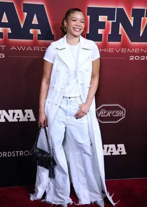 Annual Footwear News Achievement Awards FNAAs - NYC Storm Reid attends the annual Footwear News Achievement Awards FNAAs at Cipriani in New York, NY on December 3, 2025. Photo by Charles Guerin ABACAPRESS.COM New York City NY United States  Copyright: xGuerinxCharles ABACAx