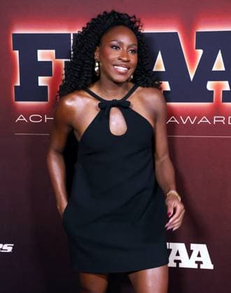 Annual Footwear News Achievement Awards FNAAs - NYC Coco Gauff attends the annual Footwear News Achievement Awards FNAAs at Cipriani in New York, NY on December 3, 2025. Photo by Charles Guerin ABACAPRESS.COM New York City NY United States  Copyright: xGuerinxCharles ABACAx