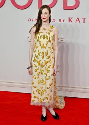 Andrea Riseborough attends Goodbye June World Premiere at Curzon Mayfair in London, England. UK. Wednesday 3rd December 2025 Copyright: xJamesxWarrenx ae17p708