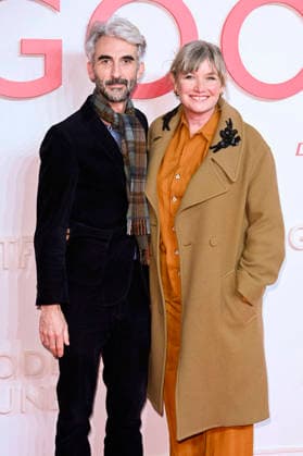 Kate Solomon with companion at the world premiere of the movie Goodbye June at Curzon Mayfair London, 03 12 2025 Foto:xS.xVasx xFuturexImagex june_5218