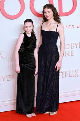 Flora Jacoby Richardson and Nancy Hannan at the world premiere of the movie Goodbye June at Curzon Mayfair London, 03 12 2025 Foto:xS.xVasx xFuturexImagex june_5235