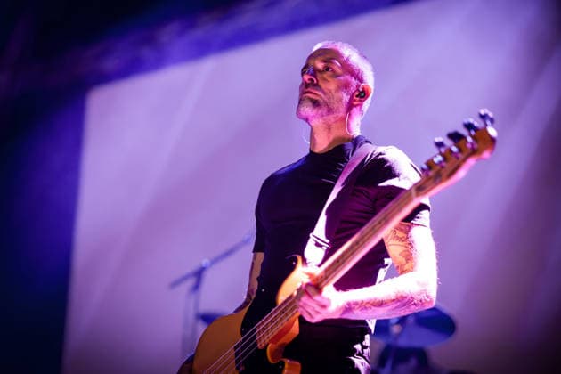 Mew live in Oslo, Norway Oslo, Norway. 03rd, December 2025. The Danish band Mew performs a live concert at Sentrum Scene in Oslo. Here bass player Johan Wohlert is seen live on stage. Norway, Oslo, Sentrum Scene  Copyright: xGonzalesxPhoto TerjexDokkenx