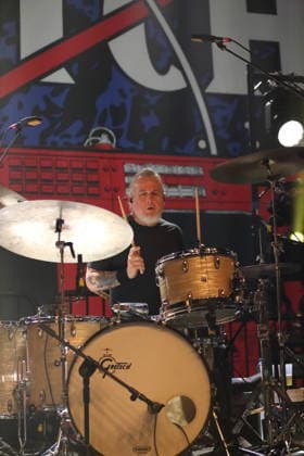 Jean Paul Gaster from the band Clutch at a concert at Huxleys Neue Welt in Berlin, December 3, 2025 Clutch concert Berlin