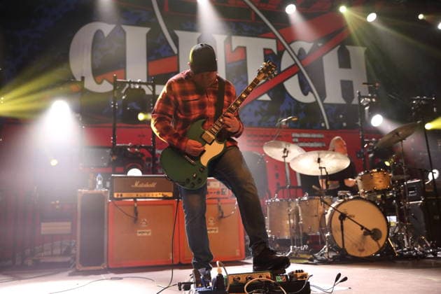 Tim Sult from the band Clutch at a concert at Huxleys Neue Welt in Berlin, December 3, 2025 Clutch concert Berlin
