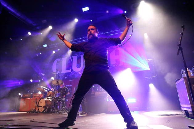 Neil Fallon from the band Clutch at a concert at Huxleys Neue Welt in Berlin, December 3, 2025 Clutch concert Berlin