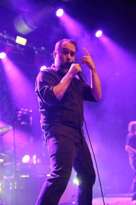 Neil Fallon from the band Clutch at a concert at Huxleys Neue Welt in Berlin, December 3, 2025 Clutch concert Berlin