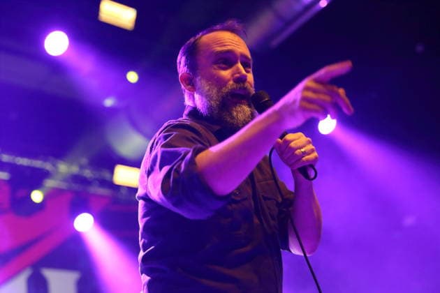 Neil Fallon from the band Clutch at a concert at Huxleys Neue Welt in Berlin, December 3, 2025 Clutch concert Berlin