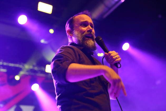 Neil Fallon from the band Clutch at a concert at Huxleys Neue Welt in Berlin, December 3, 2025 Clutch concert Berlin