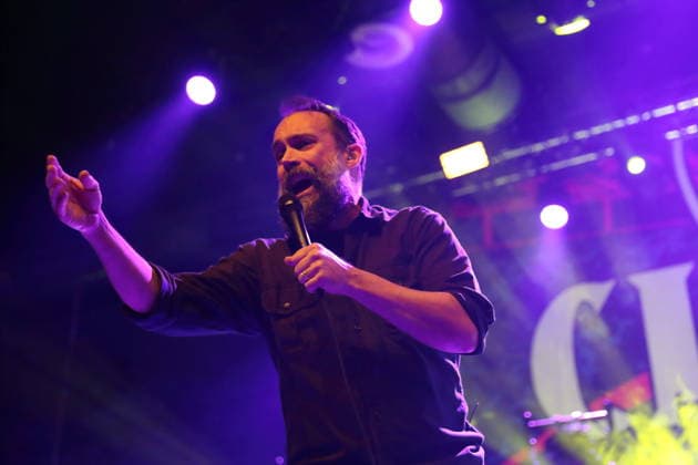 Neil Fallon from the band Clutch at a concert at Huxleys Neue Welt in Berlin, December 3, 2025 Clutch concert Berlin