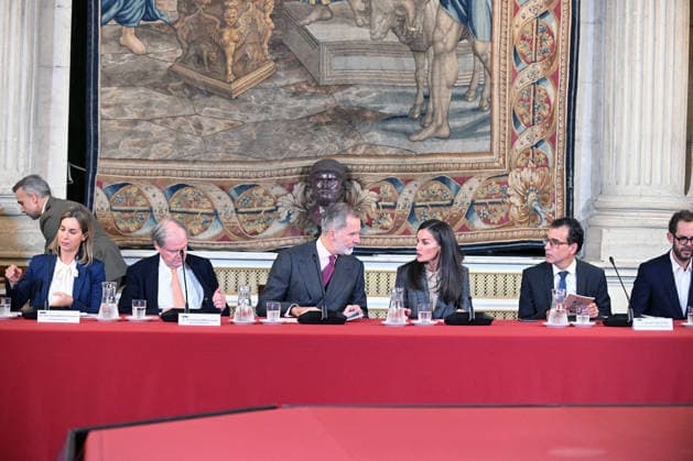 King Felipe and Queen Letizia during the annual meeting of the Board of Trustees of the Princess of Girona Foundation, at the Royal Palace, on December 4, 2025, in Madrid Spain The main objective of the Foundation is to work for young people in all those aspects critical to their future REUNIÓN PATRONATO REYES MONARQUÍA PALACIO REAL José Madrid Madrid Madrid Espana  Copyright: xJosÃ xOlivax 7147169