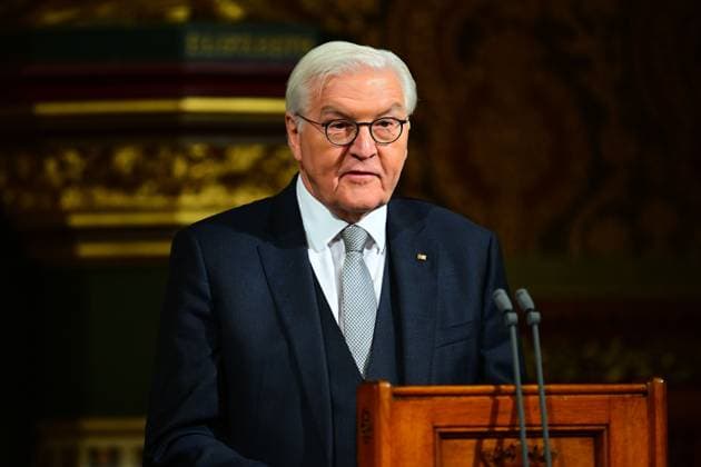 President of the Federal Republic of Germany Frank-Walter Steinmeier State Visit, Day 2, Address to Parliament, Palace of Westminster, London, UK - 04 Dec 2025 President of the Federal Republic of Germany Frank-Walter Steinmeier addresses members of the House of Lords and the House of Commons in the Royal Gallery at the Palace of Westminster. President of the Federal Republic of Germany Frank-Walter Steinmeier State Visit, Day 2, Address to Parliament, Palace of Westminster, London, UK - 04 Dec 2025, Credit:Victoria Jones Shutterstock Avalon United Kingdom, London, Palace of Westminster  Copyright: xVictoriaxJones Shutterstockx xAvalonx 1056479681