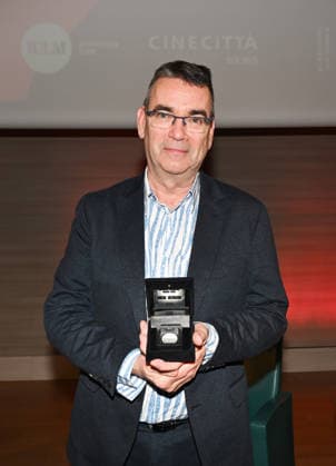Milan,Italy Mick Herron receives the Raymond Chandler Award at the Noir in Festival with masterclass at the IULM In the photo:Mick Herron Award Raymond Chandler at the Noir in Festival  Copyright: xNickxZonnax xipa-agency.netx xNickxZonnax IPA_Agency_IPA68737781