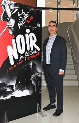 Milan, Italy Mick Herron receives the Raymond Chandler Award at the Noir in Festival with a masterclass at IULM. In the photo: Mick Herron  Copyright: xNickxZonnax xipa-agency.netx xNickxZonnax IPA_Agency_IPA68737827