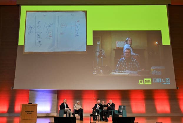 Milan, Italy Mick Herron receives the Raymond Chandler Award at the Noir in Festival with a masterclass at IULM. In the photo: Mick Herron Award during his speech  Copyright: xNickxZonnax xipa-agency.netx xNickxZonnax IPA_Agency_IPA68737809