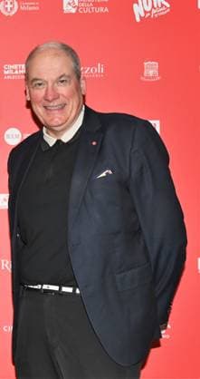 Milan,Italy Mick Herron receives the Raymond Chandler Award at the Noir in Festival with masterclass at the IULM In the photo:Adrian Wootton OBE is the Chief Executive of Film London  Copyright: xNickxZonnax xipa-agency.netx xNickxZonnax IPA_Agency_IPA68737836