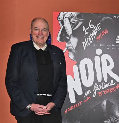 Milan,Italy Mick Herron receives the Raymond Chandler Award at the Noir in Festival with masterclass at the IULM In the photo:Adrian Wootton OBE is the Chief Executive of Film London  Copyright: xNickxZonnax xipa-agency.netx xNickxZonnax IPA_Agency_IPA68737833