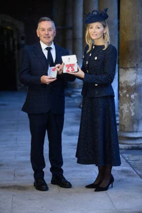 Investiture at St. James s Palace, London, UK - Thursday 04 December 2025 Mr. Raymond Mifsud and Mrs. Amanda Mifsud of Ashford - Co-Founders, Abbie™s Army are awarded an MBE for charitable services to Children and Families dealing with Diffuse Intrinsic Pontine Glioma and to Brain Tumour Research at St. James s Palace, London, England, UK on Thursday 4 December, 2025., Credit:Justin Ng Avalon UK, England, London, St. James s Palace  Copyright: xJustinxNgx xAvalonx 1056528534