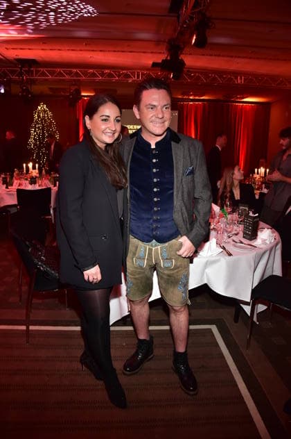 2 Kindeswohl Berlin Charity Gala 2025 Stefan Mross with girlfriend Eva Luginger Arrival, red carpet 2 Kindeswohl Berlin Charity Gala 2025Ò at the Hotel Pullman Berlin Schweizerhof in Berlin on 04 12 2025 Photopress Mueller