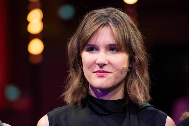 Award winner Sophie von der TANN, portrait, portrait, cropped single image, single motif, Hanns Joachim Friedrichs Prize 2025, award ceremony on 04 12 2025, in Cologne
