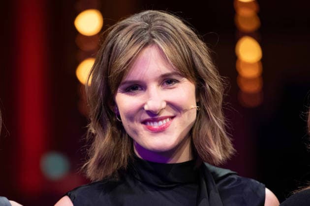 Award winner Sophie von der TANN, portrait, portrait, cropped single image, single motif, Hanns Joachim Friedrichs Prize 2025, award ceremony on 04 12 2025, in Cologne
