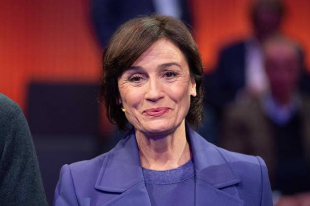 Sandra MAISCHBERGER, presenter, portrait, portrait, cropped single image, single motif, Hanns Joachim Friedrichs Prize 2025, award ceremony on 04 12 2025, in Cologne